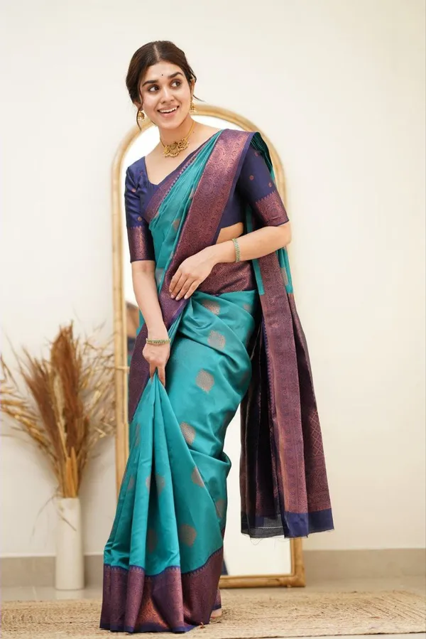 BLUE_PURE_BANARASI_SAREE